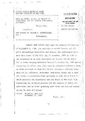 Notice of motion submitted by Plaintiffs Al-Jundi et al.