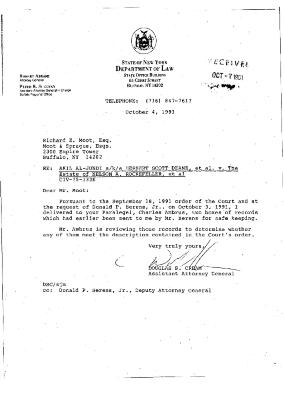 Letter from AAG Douglas Cream to Richard Moot