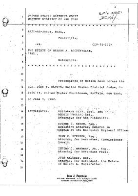 Motion Proceedings Transcript