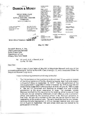 Letter from Richard Moot to Donald Berens