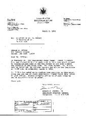 Letter from Donald Berens to Joshua Effron