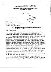 Letter from Mitchell Banas to Judge John Elfvin