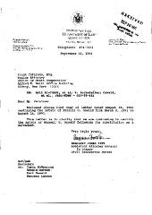 Letter from AAG Benjamin Fitt to Frank Catalano