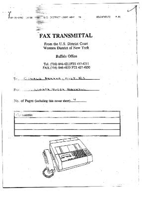 Fax Transmittal from Magistrate Maxwell to Donald Berens