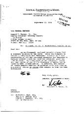 Letter from Mitchell Banas to Donald Berens