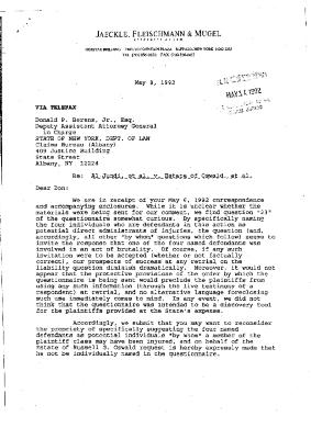 Letter from Mitchell Banas to Donald Berens