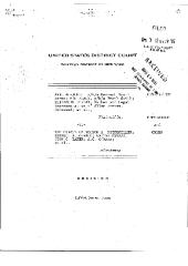 Memorandum and orders from District Judge John Elfvin