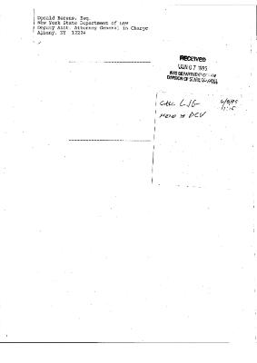 Order by the Honorable John T. Elfvin, United States District Court, Western District of New York in the matter of Akil Al-Jundi, et al. v. Oswald et al.