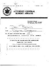 Facsimile Copy of Letter from Elizabeth Fink to Judge Michael Telesca