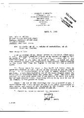 Letter from Joseph Heath to Hon. John Elfvin