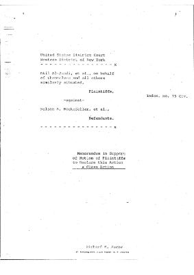 Plaintiffs’, Al-Jundi et al., memorandum in support of motion for class certification