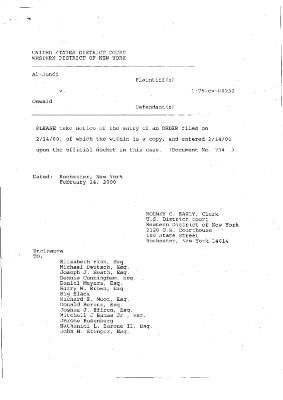 Decision and Order in the Matter of Al-Jundi et al., v. Mancusi, et al., United States District Court, Western District of New York