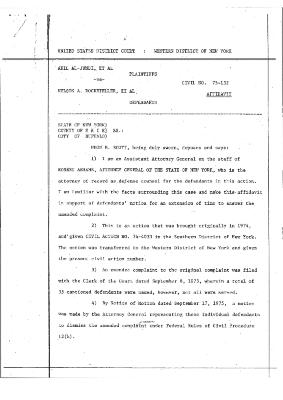 Affidavit of Assistant Attorney General Hugh B. Scott