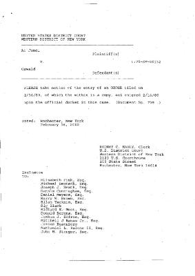 Civil Case Referral Orders, in the Matter of Al-Jundi v. Mancusi et al.,  United States District Court, Western District of New York.