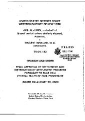 Decision and Order in the Matter of Al-Jundi et al., vs. Mancusi, et al, United States District Court, Western District of New York