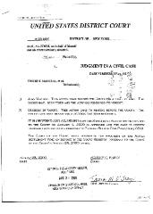 Judgment in a Civil Case in the Matter of Al-Jundi et al., vs. Mancusi, et al, United States District Court, Western District of New York