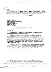 Letter from Yacknin to Banas, in the Matter of Al-Jundi et al., v. Mancusi, et al., United States District Court, Western District of New York.