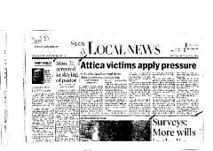 "Attica Victims Apply Pressure," in the Matter of Al-Jundi, et al., vs. Mancusi, et al., United States District Court, Western District of New York