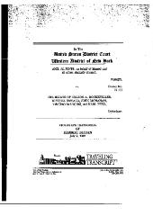 Videotape Deposition of Herbert Blyden, United States District Court, Western District of New York in Buffalo in the matter of Al-Jundi vs. Estate of Nelson A. Rockefeller, et al.