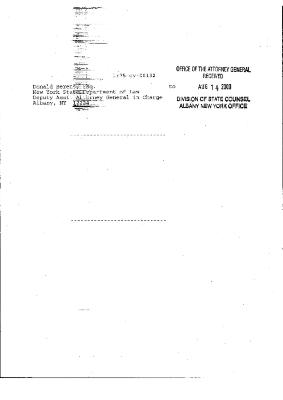 Order in the Matter of Al-Jundi et al., v. Mancusi, et al., United States District Court, Western District of New York.