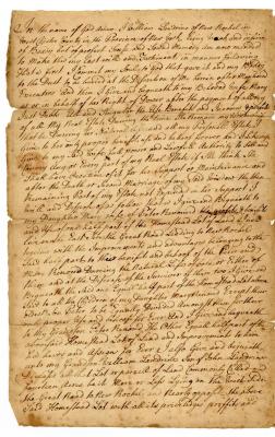 Probated will of William Landrine, 1775