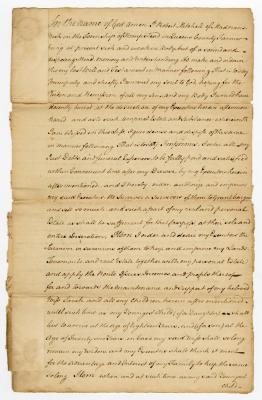 Probated will of Robert Mitchell, 1775
