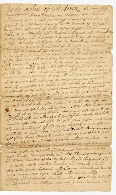 Probated will of Solomon Holmes, 1775