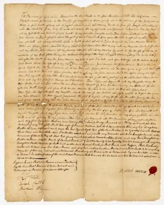 Probated will of Robert Marvin, 1775