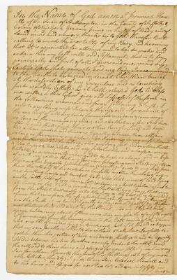 Probated will of Jeremiah Howell, 1775