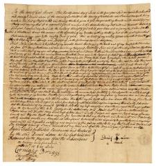 Probated will of Daniel Lane, 1775