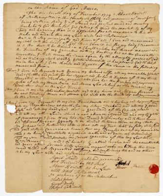 Probated will of Abner Howell, 1775