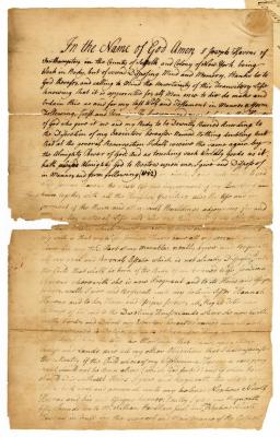 Probated will of Joseph Havens, 1775