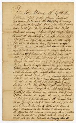 Probated will of Sylvanus Hyatt, 1775