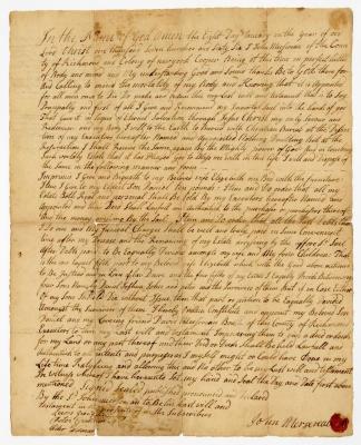 Probated will of John Mersereau, 1775