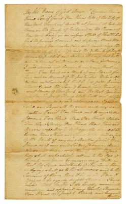 Probated will of Cornelius Van Horne, 1775