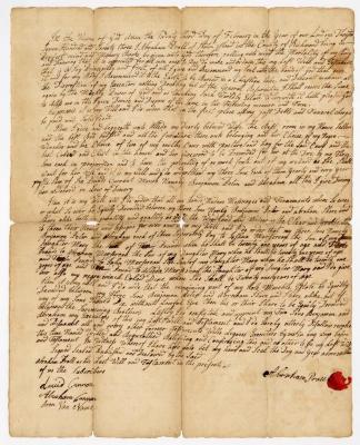 Probated will of Abraham Prall, 1775