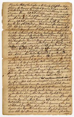 Probated will of Epenetus Platt, 1775