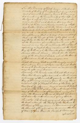 Probated will of Richard Nicholls, 1775