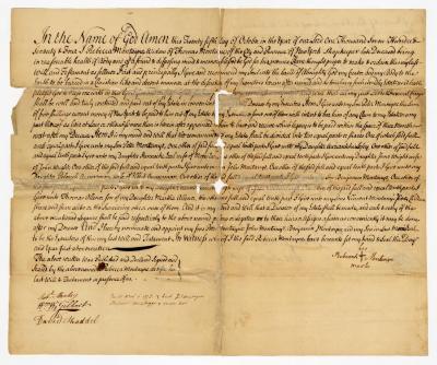 Probated will of Rebecca Montayne, 1775