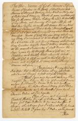 Probated will of Charles Warner, 1775