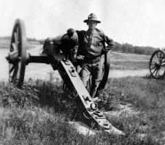 Soldier at a Cannon