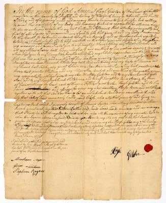 Probated will of Hugh Gelston, 1776