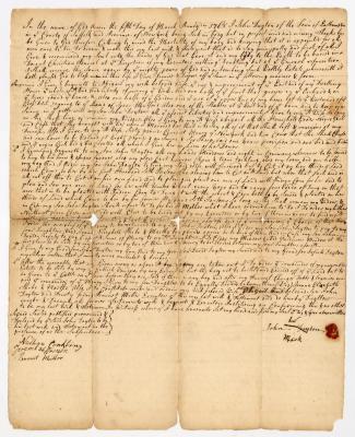 Probated will of John Dayton, 1776