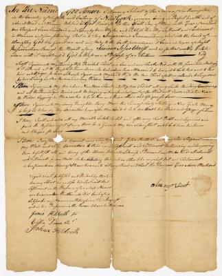 Probated will of Ammy Flint, 1776