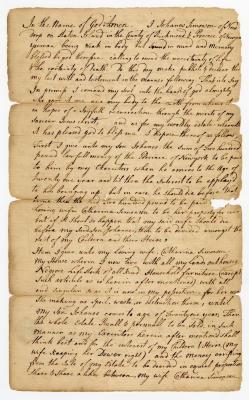 Probated will of Johannes Simonson, 1777