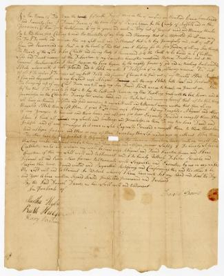 Probated will of Daniel Davis, 1777