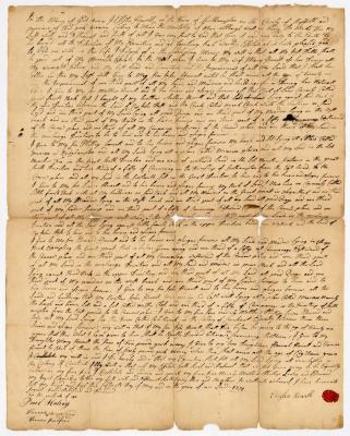 Probated will of Elisha Howell, 1777