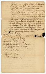 Probated will of Tannake Benson, 1778