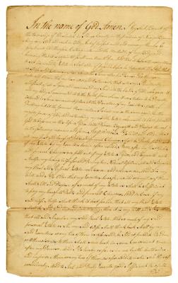 Probated will of Gysbert Bogart, 1778