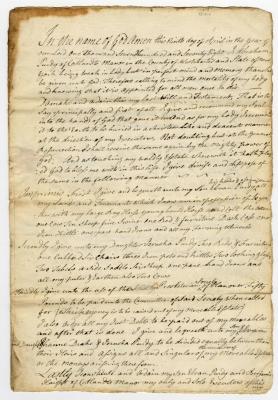 Probated will of Abraham Purdy, 1778